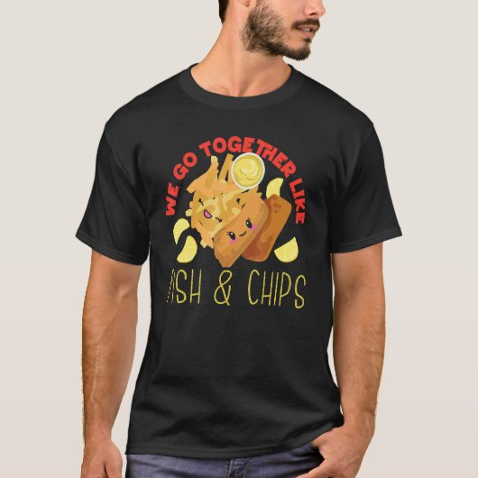 フィッシュアンドチップスのようにぴったり Tシャツ (正面)
