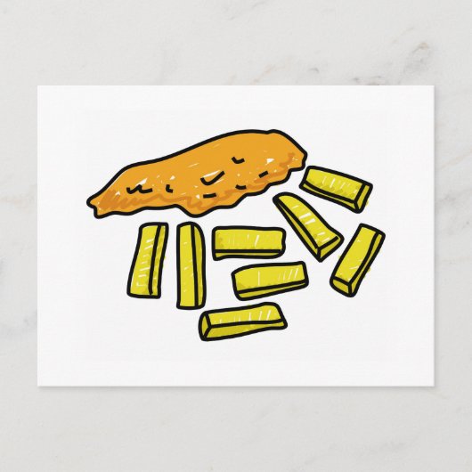 フィッシュアンドチップス ポストカード (正面)