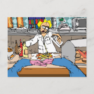 フィッシュアンドチップス ポストカード