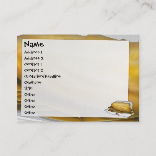 フィッシュアンドチップス 名刺 (正面)