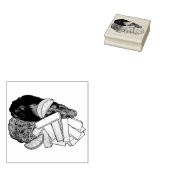 フィッシュアンドチップスpeasブリティッシュパブチップショップ持ち帰り ラバースタンプ (押印)