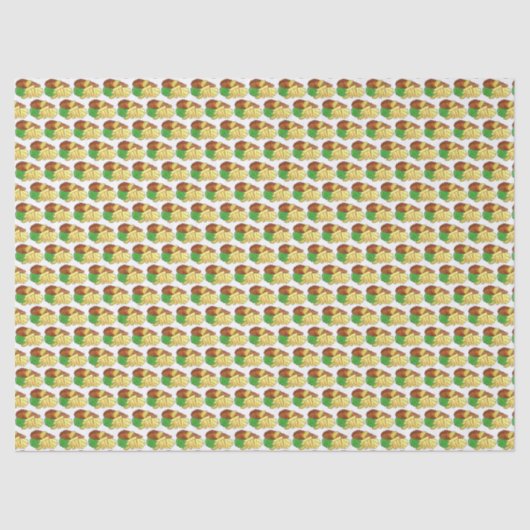 フィッシュアンドチップスpeasブリティッシュパブチップショップ持ち帰り 薄葉紙 (正面)