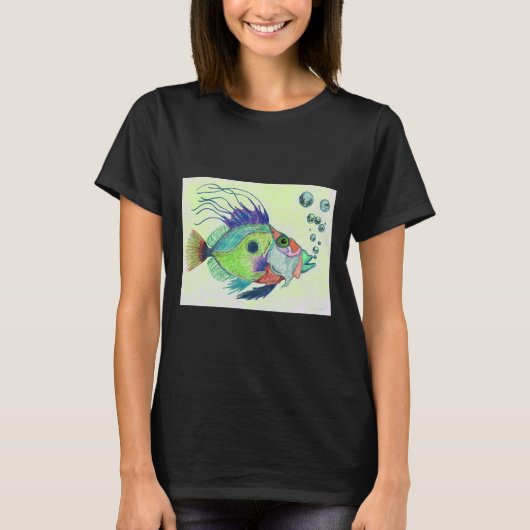 フィッシュアートバイシャロンカミングズ Tシャツ (正面)