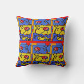 フィッシュアートモダン画像 クッション (裏面)