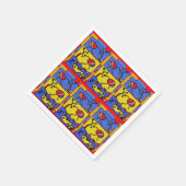 フィッシュアートモダン画像 スタンダードカクテルナプキン (角)