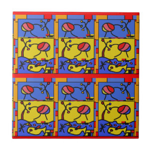 フィッシュアートモダン画像 タイル