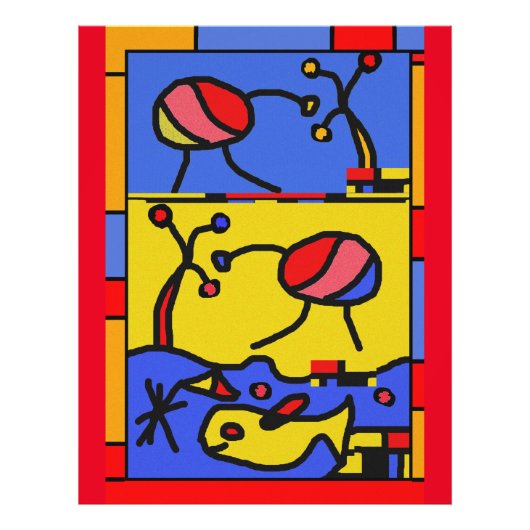 フィッシュアートモダン画像 フォトプリント (正面)