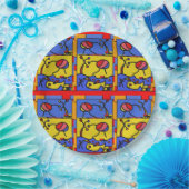 フィッシュアートモダン画像 ペーパープレート (パーティー)