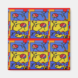 フィッシュアートモダン画像 マグネット