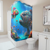 フィッシュアート シャワーカーテン (インサイチュ)