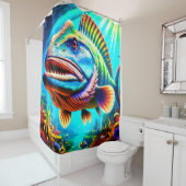 フィッシュアート シャワーカーテン (インサイチュ)