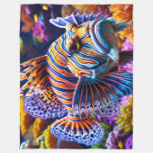 フィッシュアート フリースブランケット (正面)
