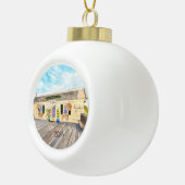 フィッシュインピアグリルアヴァロンNJセラミックオーナメント セラミックボールオーナメント (右)