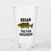 フィッシュウィスパーラースモールマウスベース魚釣りスポーツメンズ タンブラーグラス (正面)