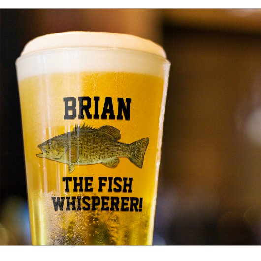 フィッシュウィスパーラースモールマウスベース魚釣りスポーツメンズ タンブラーグラス