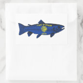 フィッシュオレゴン・マス 長方形シール (バッグ)