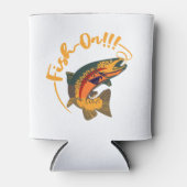 フィッシュオンレインボーマス魚釣り 缶クーラー (正面)