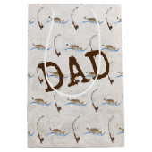 フィッシュオンヴィンテージ魚釣りポール ミディアムペーパーバッグ (正面)