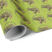 フィッシュオン魚釣りロッドスポーツ漁師 ラッピングペーパー (ロールコーナー)