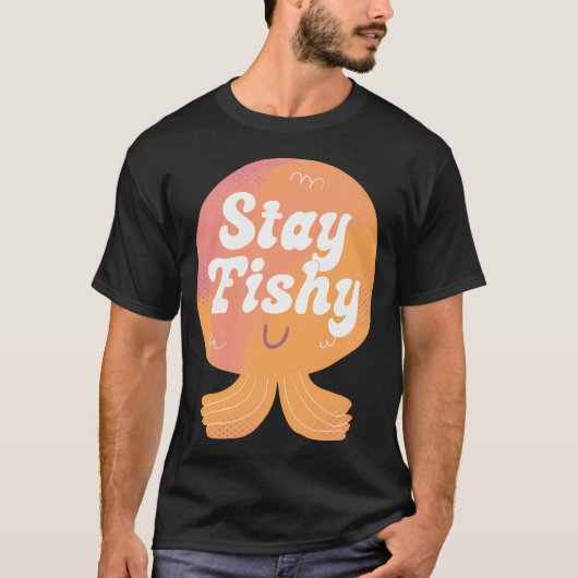 フィッシュオン バッジ Tシャツ (正面)