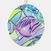 フィッシュオーナメント セラミックオーナメント (左)