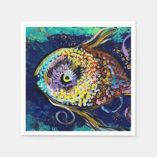 フィッシュカクテルナプキン スタンダードカクテルナプキン (正面)