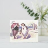 フィッシュカップルビーチシー海 ポストカード (スタンド正面)