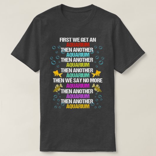 フィッシュキーパー水族館の恋人 Tシャツ (デザイン正面)
