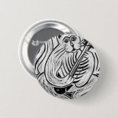 フィッシュギターを持つ猫 缶バッジ (正面&裏面)