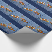 フィッシュクリスマスラッピング紙 – クリスマス ラッピングペーパー (角)