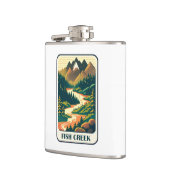 フィッシュクリークオレゴン色 フラスク (左)