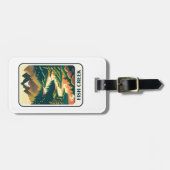 フィッシュクリークオレゴン色 ラゲッジタグ (正面横)