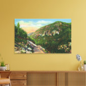 フィッシュクリークグランドサラナックインの空中表示 キャンバスプリント (インサイチュ (リビング))