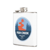 フィッシュクリークワイルドアンドシーニックリバーオレゴン フラスク (左)