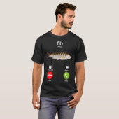 フィッシュコーリング ジョーク 釣り好き Tシャツ (正面フル)