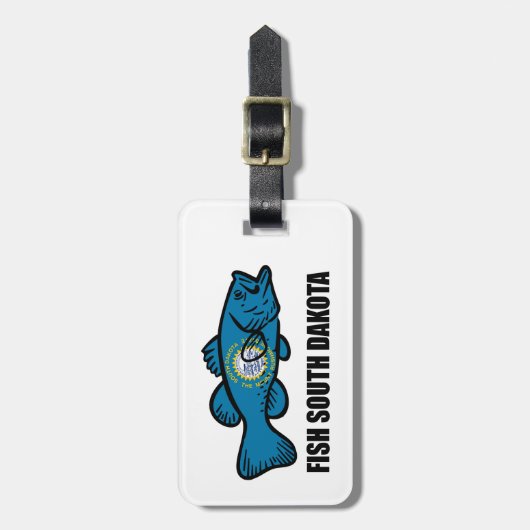 フィッシュサウスダコタ ラゲッジタグ (正面縦)