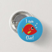 フィッシュシー海キッド誕生日水族館 缶バッジ (正面&裏面)