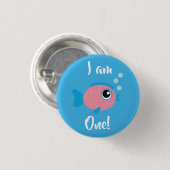 フィッシュシー海キッド誕生日水族館 缶バッジ (正面&裏面)