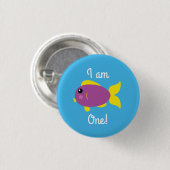 フィッシュシー海キッド誕生日水族館 缶バッジ (正面&裏面)