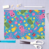 フィッシュシー海キッド誕生日水族館 薄葉紙 (クラフト)