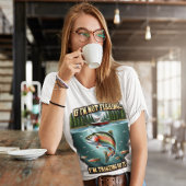 フィッシュスイミング威厳のある過去アセーレ魚釣りボート Tシャツ