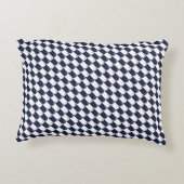 フィッシュスクー千鳥格子のルネイビーホワイトアクセント枕 アクセントクッション (裏面)