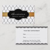 フィッシュスタイリッシュネットレース美しいサロンアポイントメント 予約カード (正面/裏面)