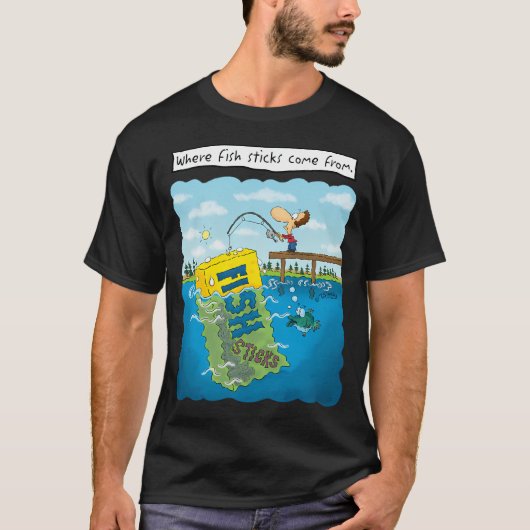 フィッシュスティックの起源 Tシャツ (正面)