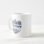 フィッシュタウンランドミシガンバケーション コーヒーマグカップ (正面左)