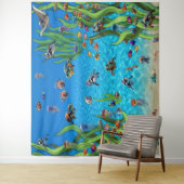 フィッシュタンク1フォトバックドランドウォールタペストリー タペストリー (インサイチュ)