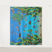 フィッシュタンク1フォトバックドランドウォールタペストリー タペストリー (正面)