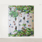 フィッシュタンク2フォトバックドランドウォールタペストリー タペストリー (正面)