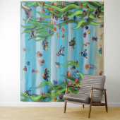 フィッシュタンク3フォトバックドランドウォールタペストリー タペストリー (インサイチュ)