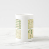 フィッシュテールウッドブロックスケッチバイチャリティーザリス ボーンチャイナマグカップ (正面)